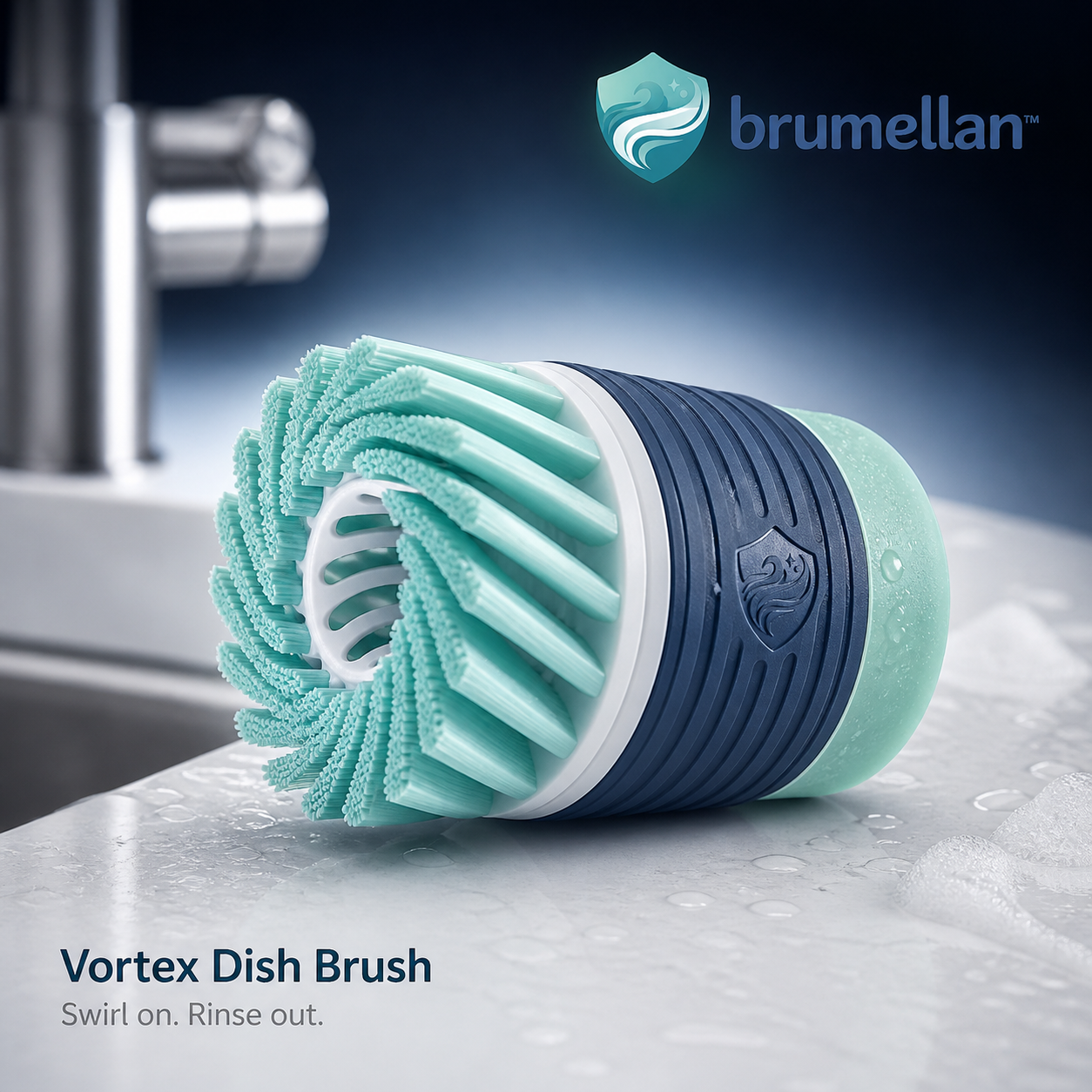 Brumellan⢠Vortex Dish Brush