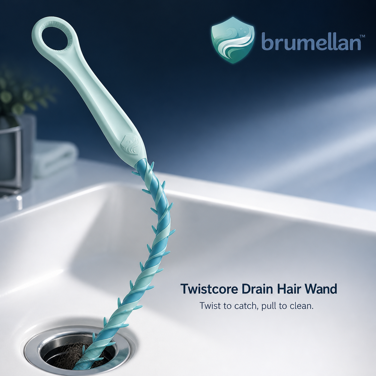 Brumellan™ Twistscore Drain Hair Wand