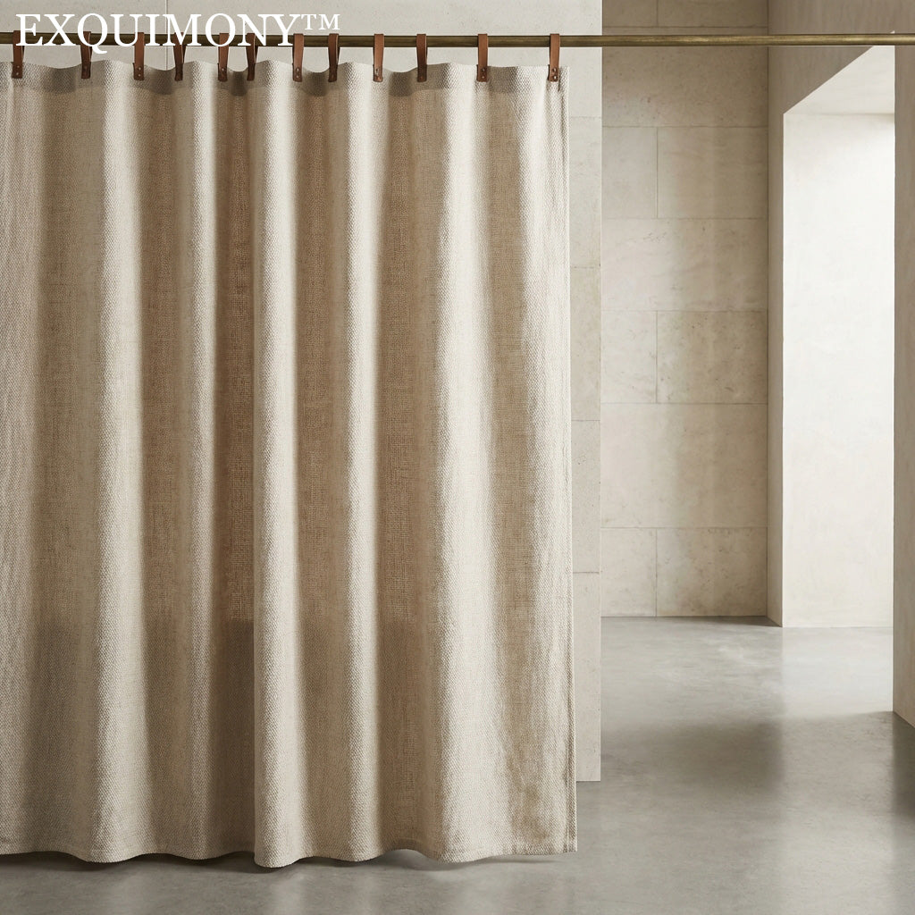 🌿 Exquimony™ THE ARTISAN HEMP SHOWER DRAPERY